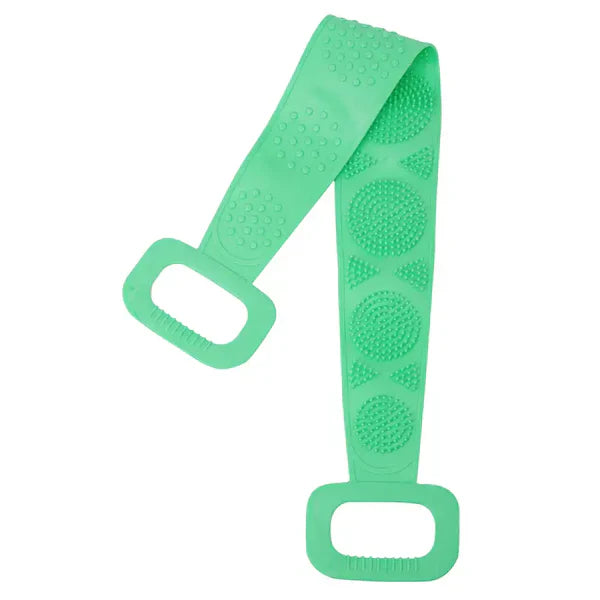 1pc Silicone Body Scrubber Bath Brush Belt