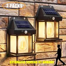 LED Solar Wall Lamp Outdoor Waterproof Up And Down Luminous Lighting Garden Decoration Solar Lights Stairs Fence Sunlight Lamp