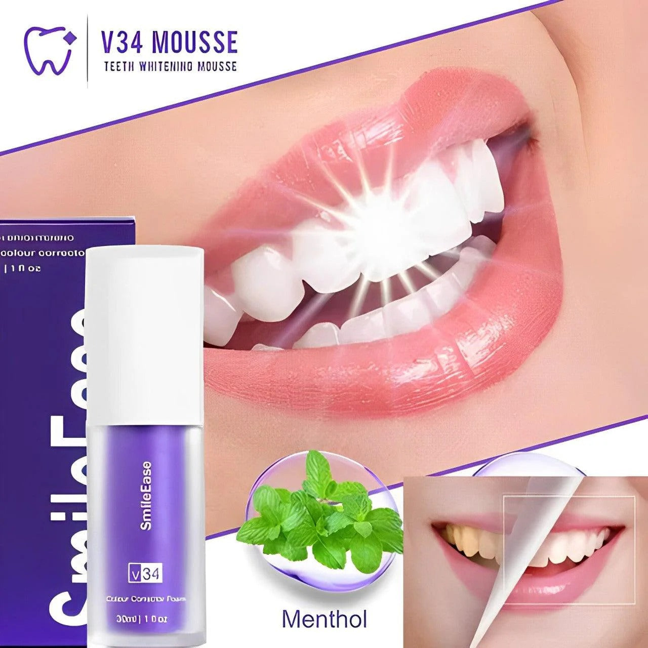 Hismile Advanced Purple Color Corrector Serum for Instant Teeth Whitening